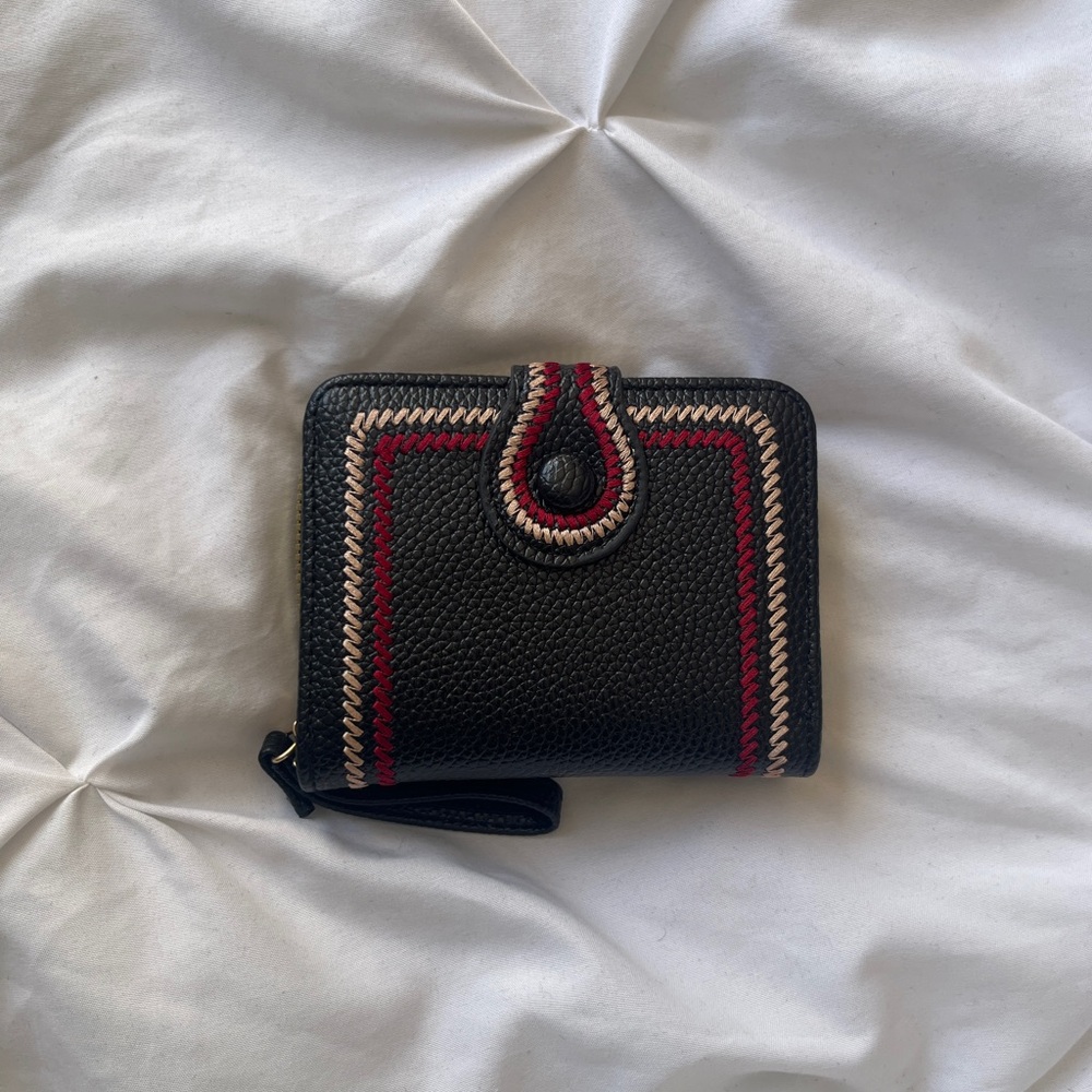 Elegant Black and Red Women's Wallet